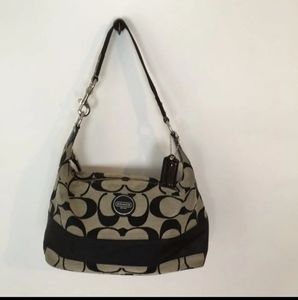 Coach signature stripe hobo